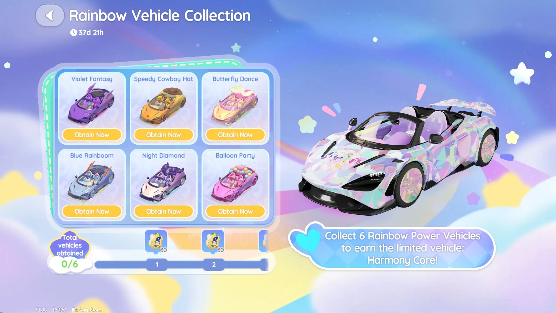 Obtain all My Little Pony cars to unlock a special car reward.