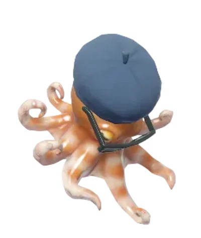 Director Pygmy Octopus w/ Cyan Hat
